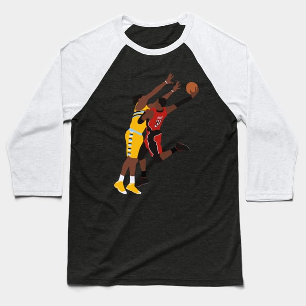 Terrence Ross Dunk over Kenneth Faried Baseball T-Shirt by xRatTrapTeesx